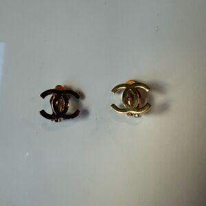 Chanel Clip-On Gold Earrings